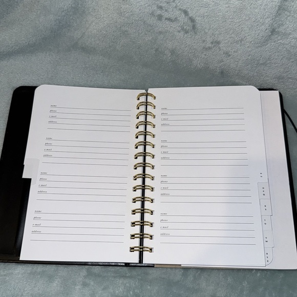 kate spade Black and White Polka Dot Address Book with Pen Set - Picture 5 of 10